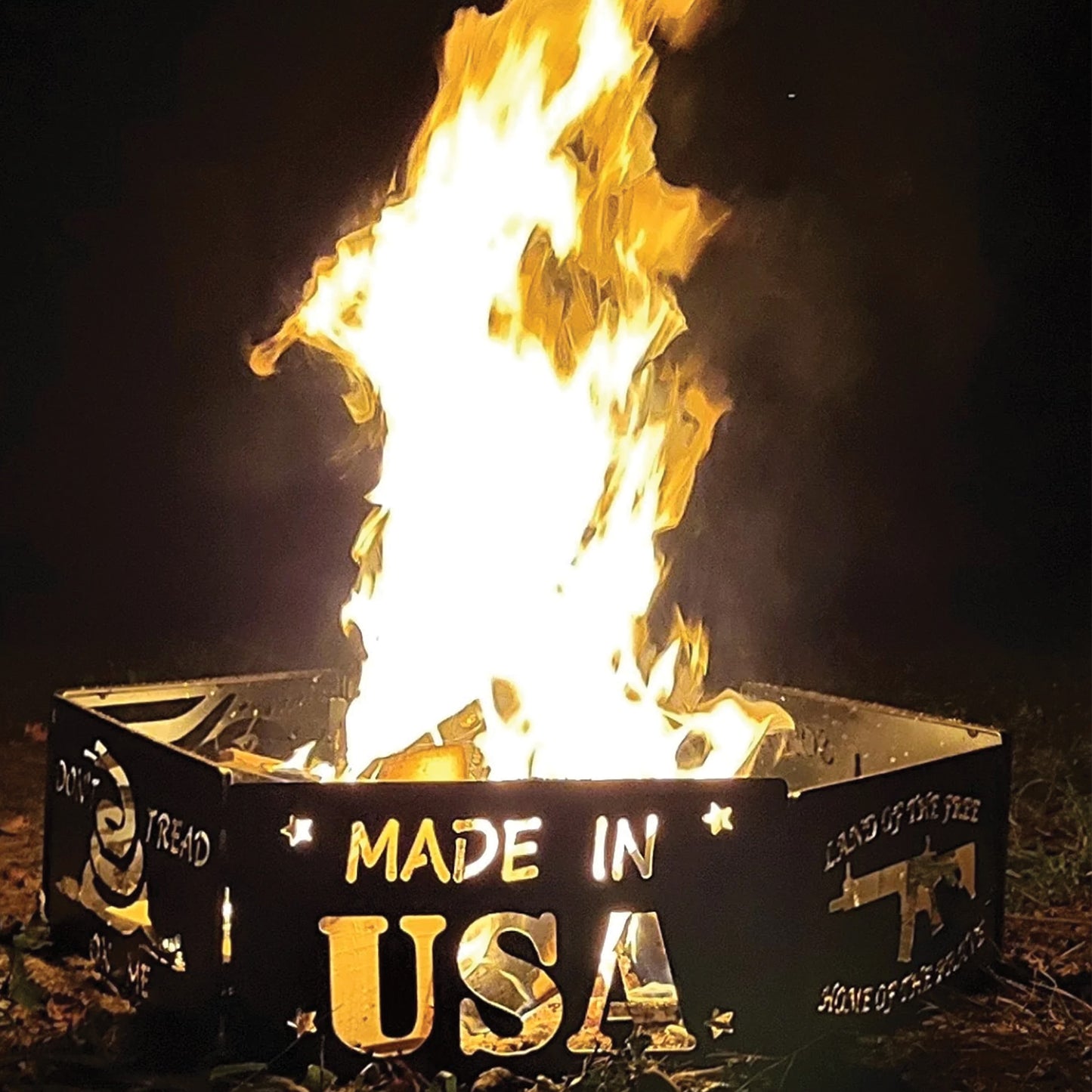 Collapsible Metal Fire Rings