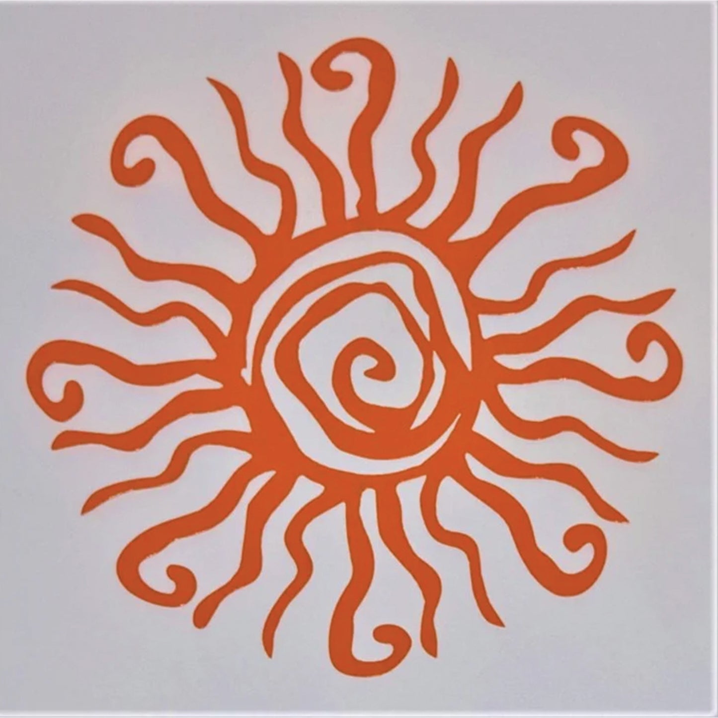 Abstract Sun Silhouette